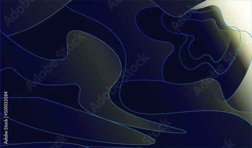 Abstract blue background with waves