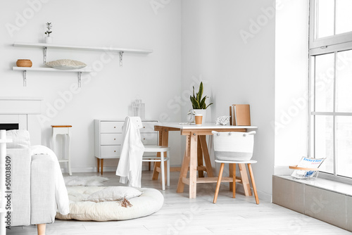 Modern home office interior...