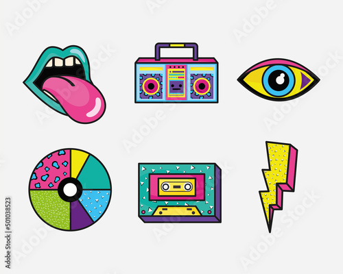 nineties set icons
