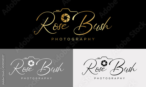 Camera photography logo icon vector template