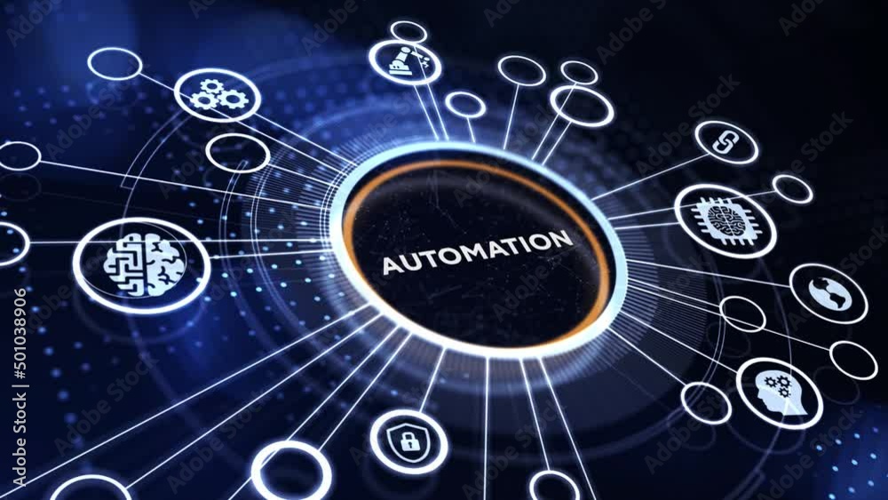 Business, Technology, Internet and network concept. Automation Software Technology Process System.