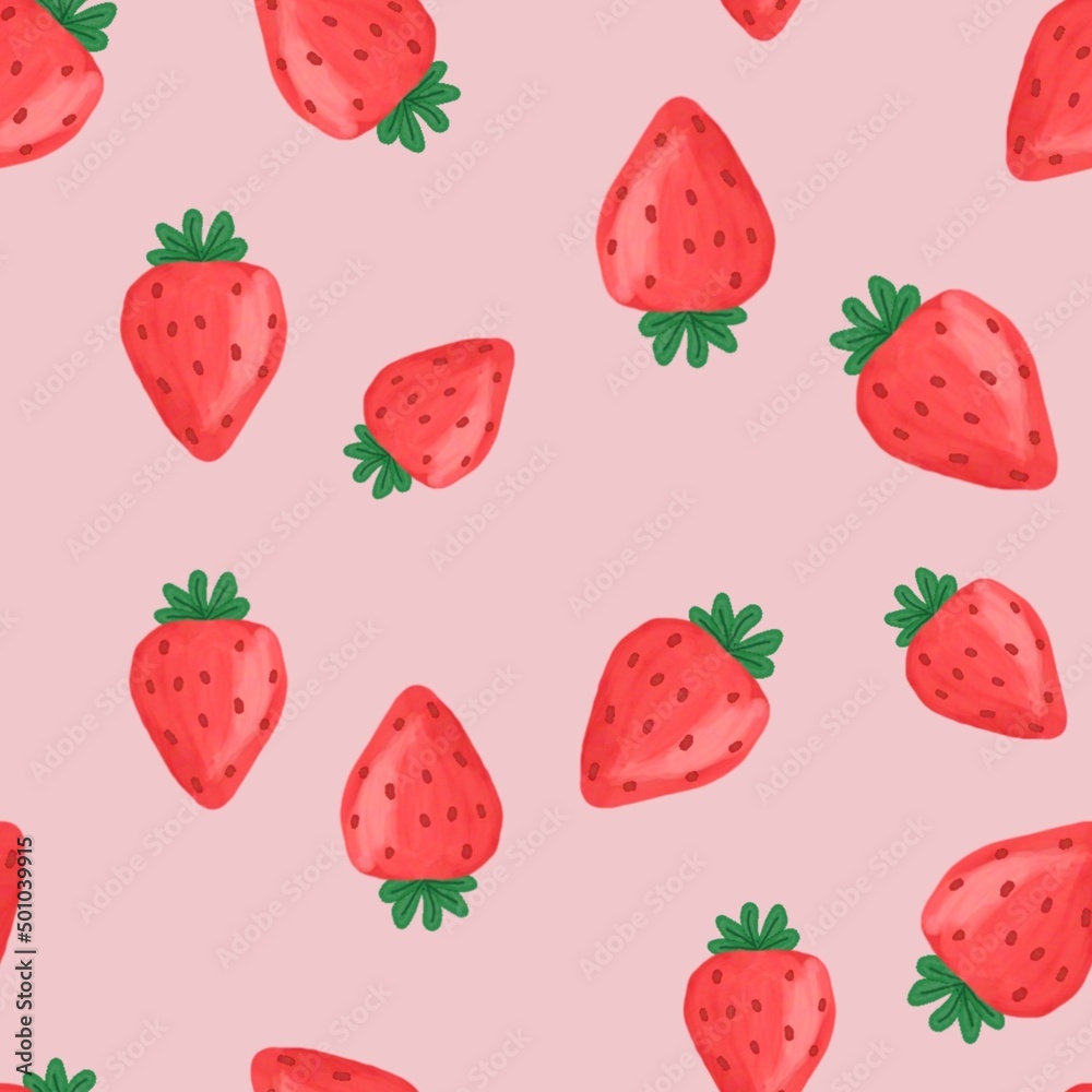seamless pattern with strawberries seamless pattern with strawberries