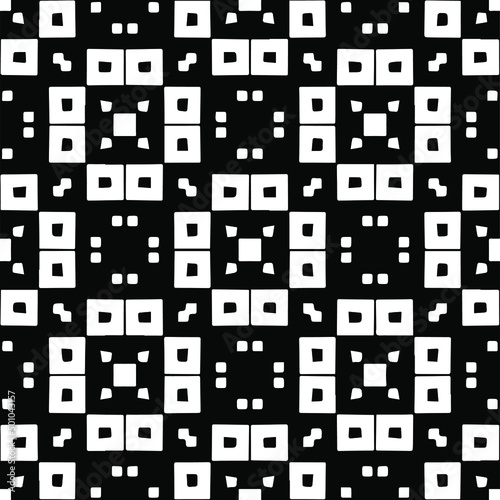Vector monochrome pattern, Abstract texture for fabric print, card, table cloth, furniture, banner, cover, invitation, decoration, wrapping.seamless repeating pattern.Black and 
white color.