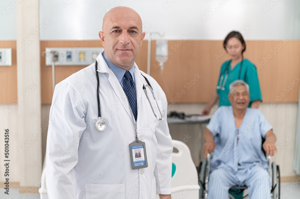 Portrait doctor in the room at hospital Portrait doctor in the room at hospital