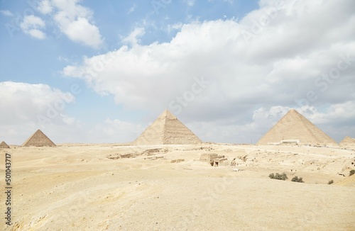 The Pyramid Viewpoint at the Egypt's Giza Plateau