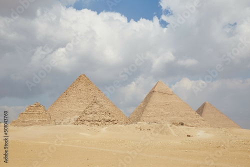 The Pyramid Viewpoint at the Egypt's Giza Plateau