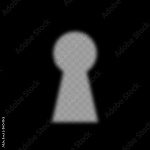 Keyhole with black background. Vector
