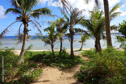 Fototapeta Naklejka Na Ścianę i Meble -  Micro beach and around in Saipan, Mariana islands
