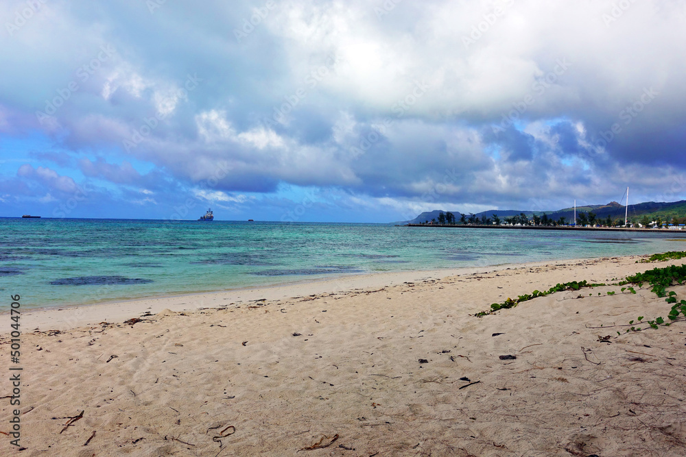 Micro beach and around in Saipan, Mariana islands