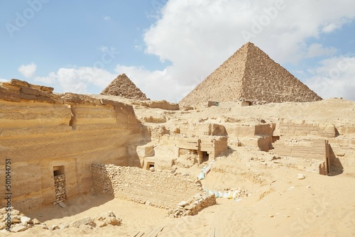 The Pyramid of Menkaure at Giza  Egypt