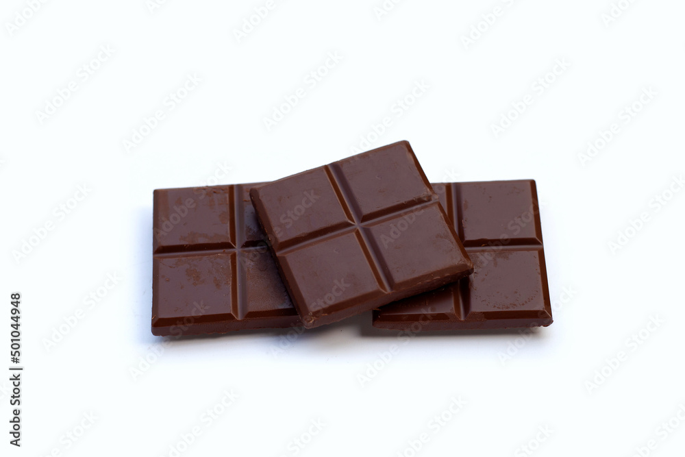Square biscuits in dark chocolate Square biscuits in dark chocolate