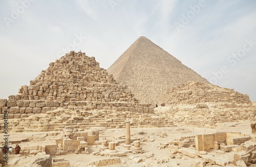 The Queen's Pyramids Outside the Great Pyramid of Khufu