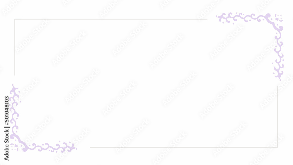 Obraz premium rectangle frame with elements drawing design, vector background