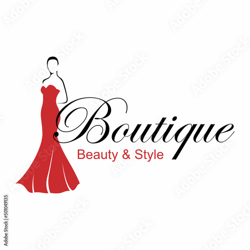 fashion boutique vector logo