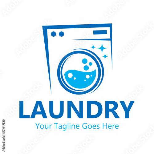 laundry vector logo