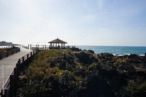 fine seaside walkway and gazebo © SooHyun