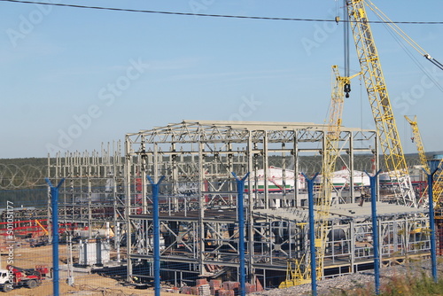 construction of the plant