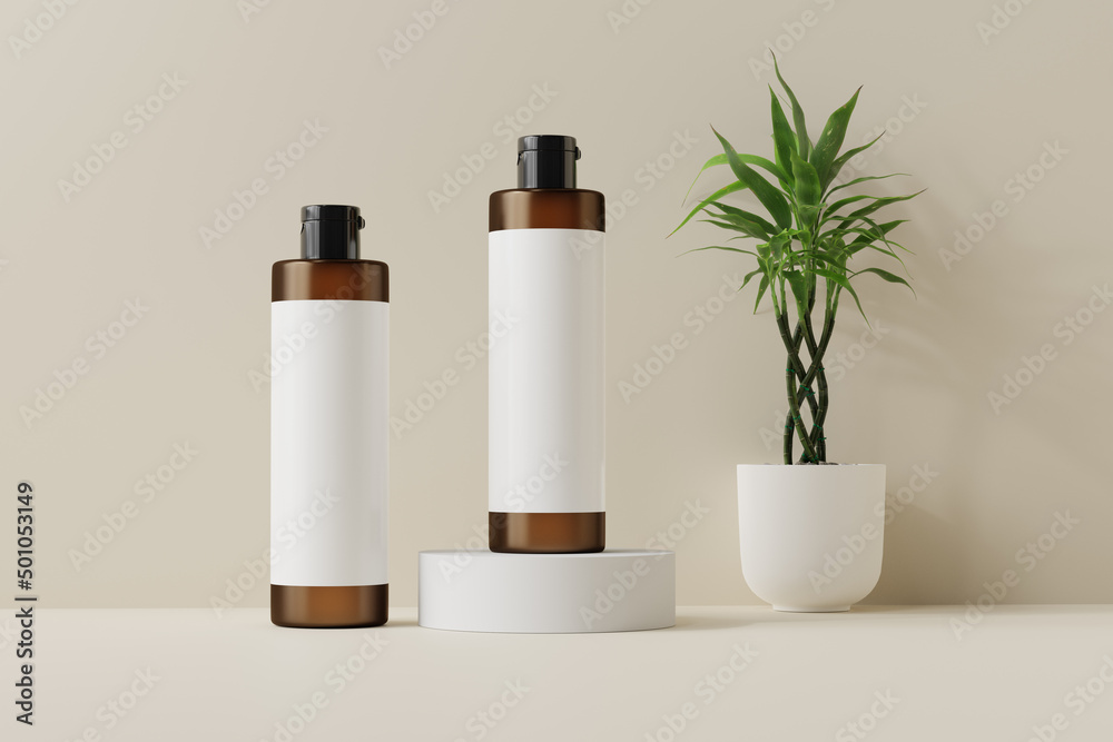 Amber Glass Cosmetic Container Amber Glass Cosmetic Container