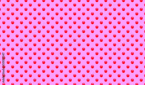 cherry berry polkadots seamless pattern sweet girly pink background