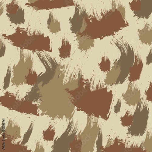 abstract brush art brown desert camouflage pattern army background