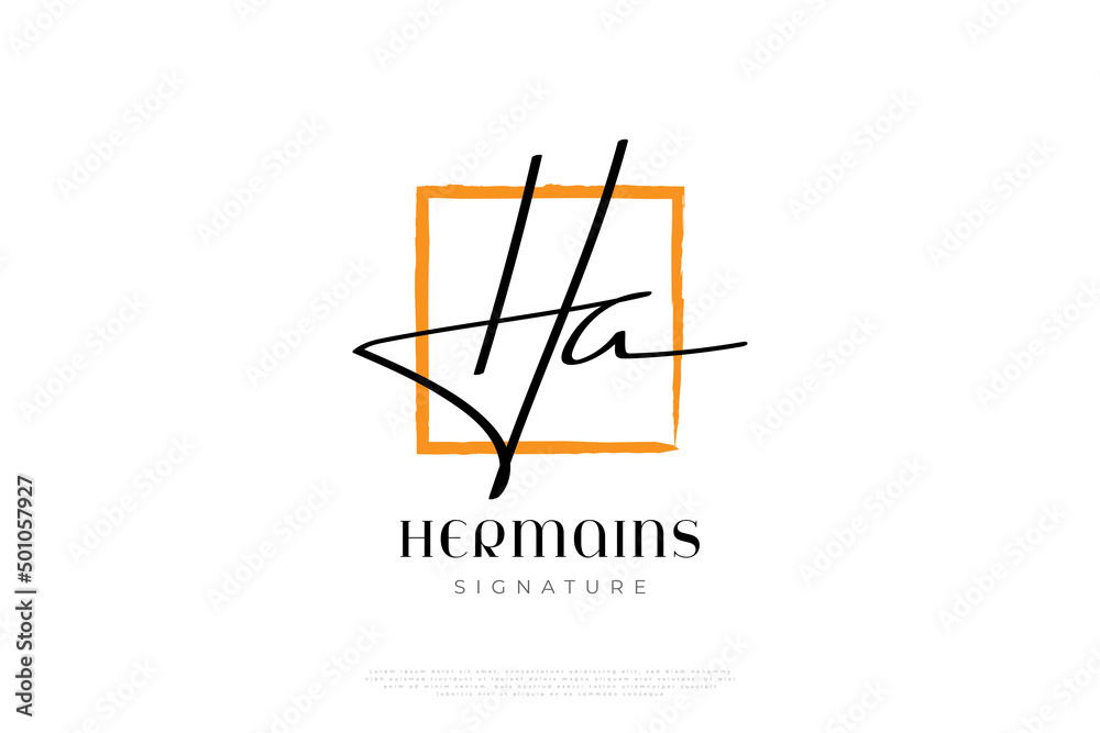 HA Initial Logo Design in Minimalist Handwriting Style. HA Signature Logo for Beauty, Cosmetic, Fashion, Jewelry, Wedding, Boutique or Business Brand Identity HA Initial Logo Design in Minimalist Handwriting Style. HA Signature Logo for Beauty, Cosmetic, Fashion, Jewelry, Wedding, Boutique or Business Brand Identity