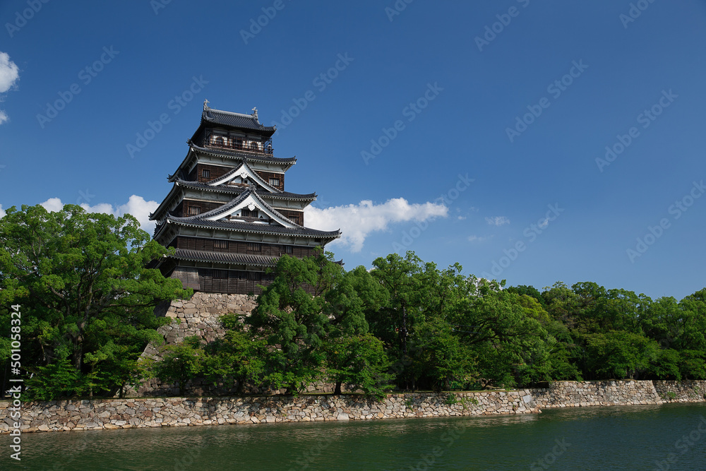 広島城　遠景(広島県広島市)