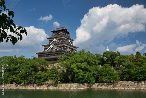 広島城 広角(広島県広島市)