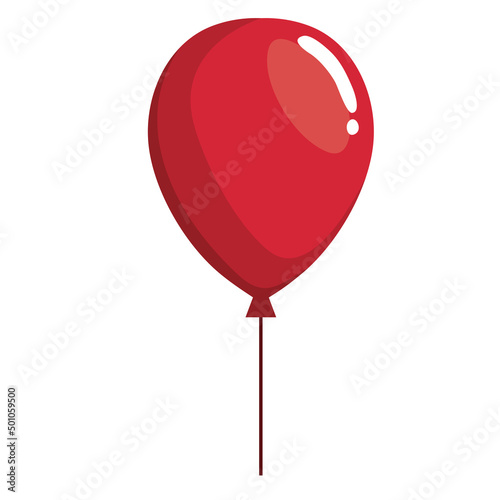 red balloon helium floating