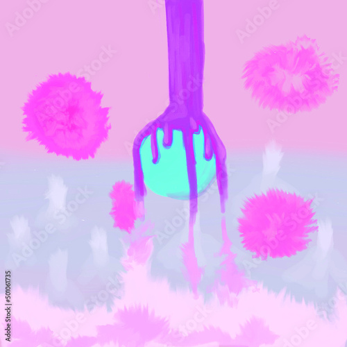 hands and flowers