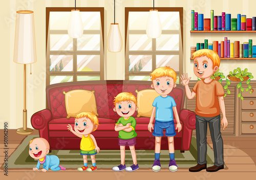 Kids having in the room