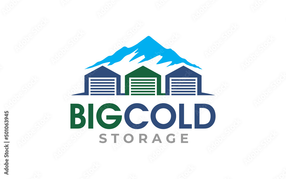 Fototapeta premium Illustration vector graphic of big storage company logo design template