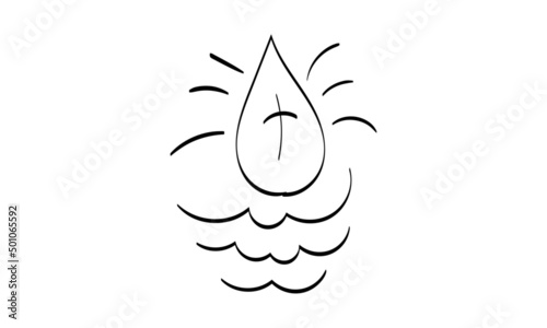 Biblical Symbol. Christian Line icon. use as book clipart, stationery, Office stationery. Printable coloring page for kids.