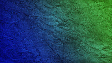 Beautiful dark blue green texture. Gradient. Toned cracked rough stone surface. Abstract colorful background with space for design. Backdrop, wallpaper.