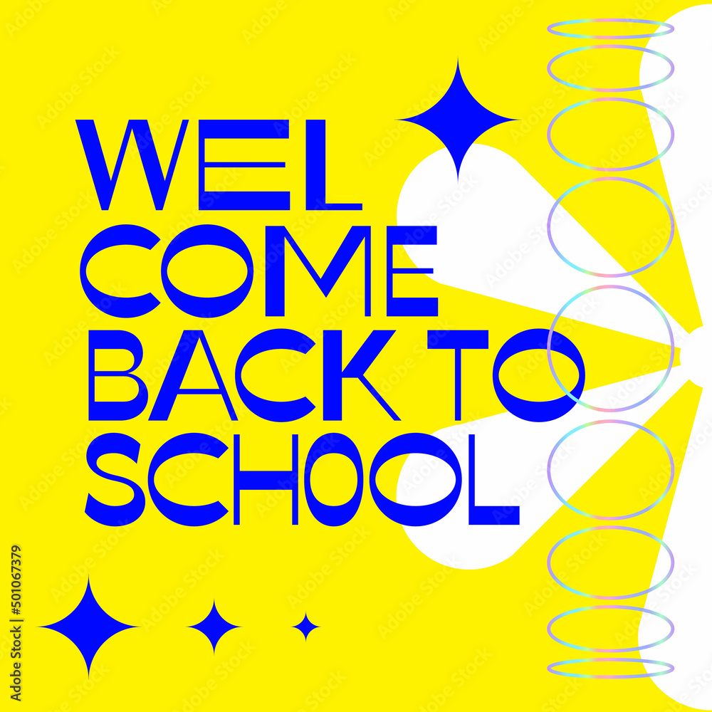 Back to School banner with abstract geometric elements with gradient. Vector abstract background in minimal trendy style Back to School banner with abstract geometric elements with gradient. Vector abstract background in minimal trendy style