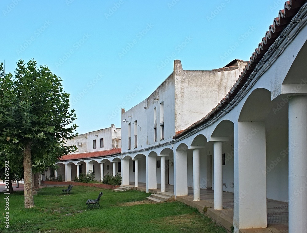 Modern townhall in Entrerrios, Extremadura - Spain 