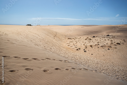 Dune of Corralejo in Fuerteventura  Spain.