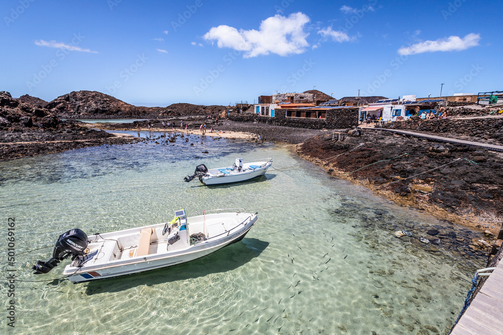 Obraz premium Puertito Isla de Lobos in Fuerteventura, Spain.