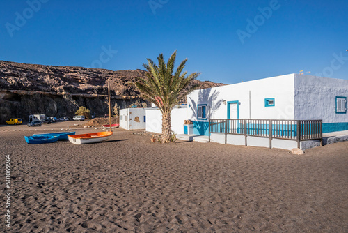 Home at beach in Ajuy, Fuerteventura, Spain.
