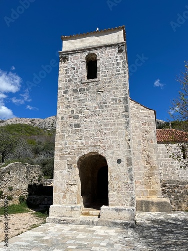 Famous chapel in Baska  Krk island  Croatia where Bascanska table was found