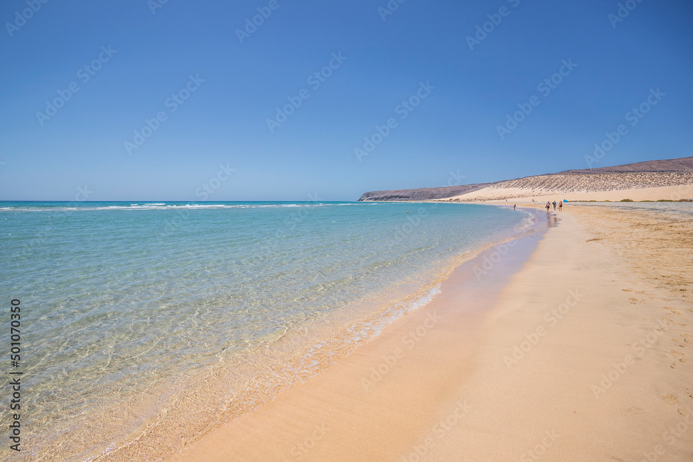 Playa de Sotavento in Costa Calma, Fuerteventura, Spain