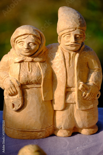 children carved wooden toy
