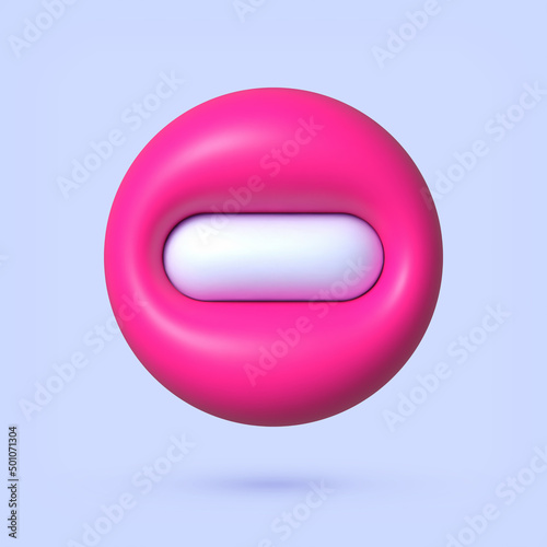 Realistic stop 3d. Vector graphic illustration. Design element. Icon symbol ban. 3d realistic vector.