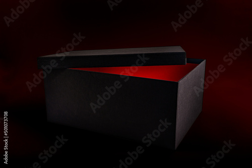 black box with light