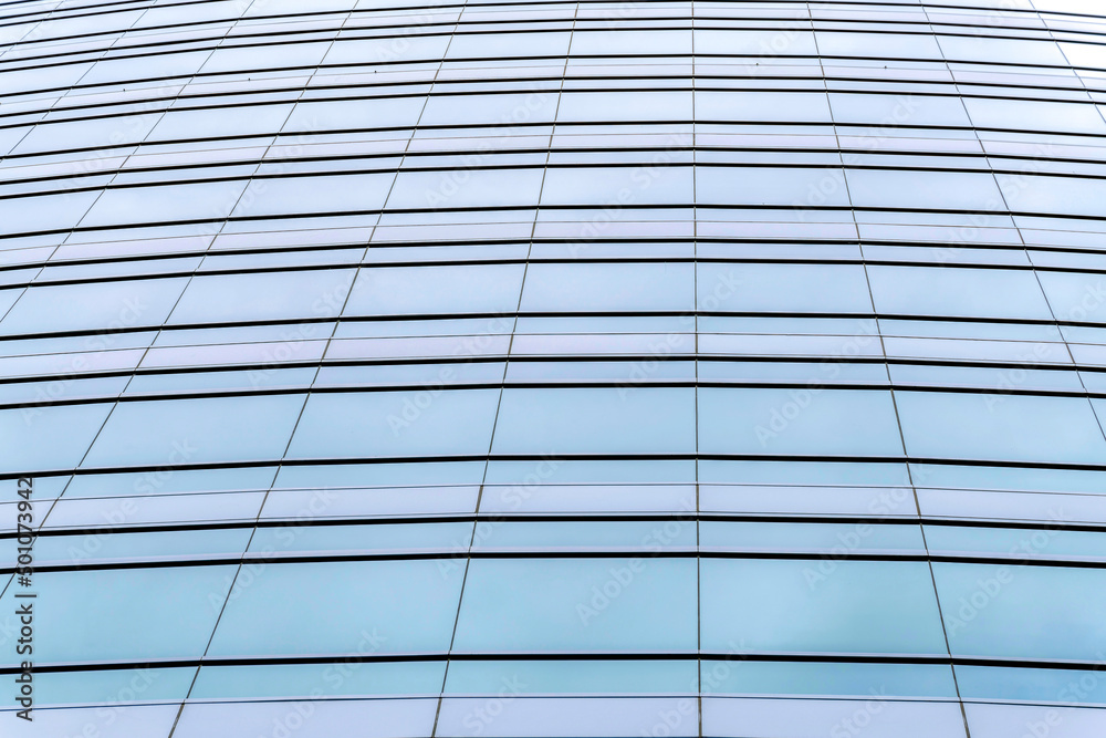 Low angle view of a building with tinted glass in Silicon Valley, San Jose, California Low angle view of a building with tinted glass in Silicon Valley, San Jose, California