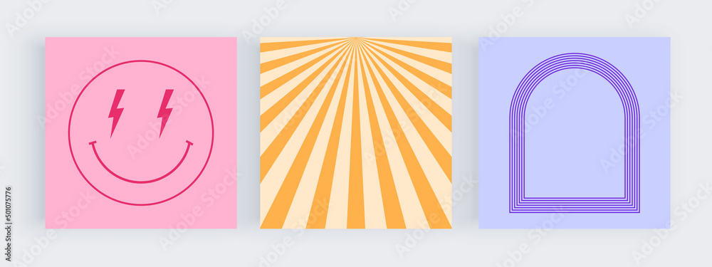 Retro design for social media backgrounds