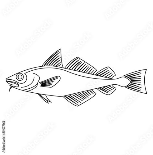 Simple icon vector illustration of salmon fish symbol