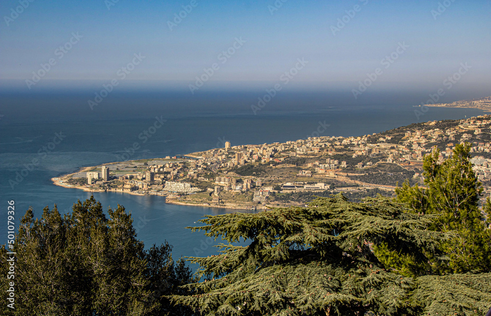 Mount Lebanon Seashore panorama Haris