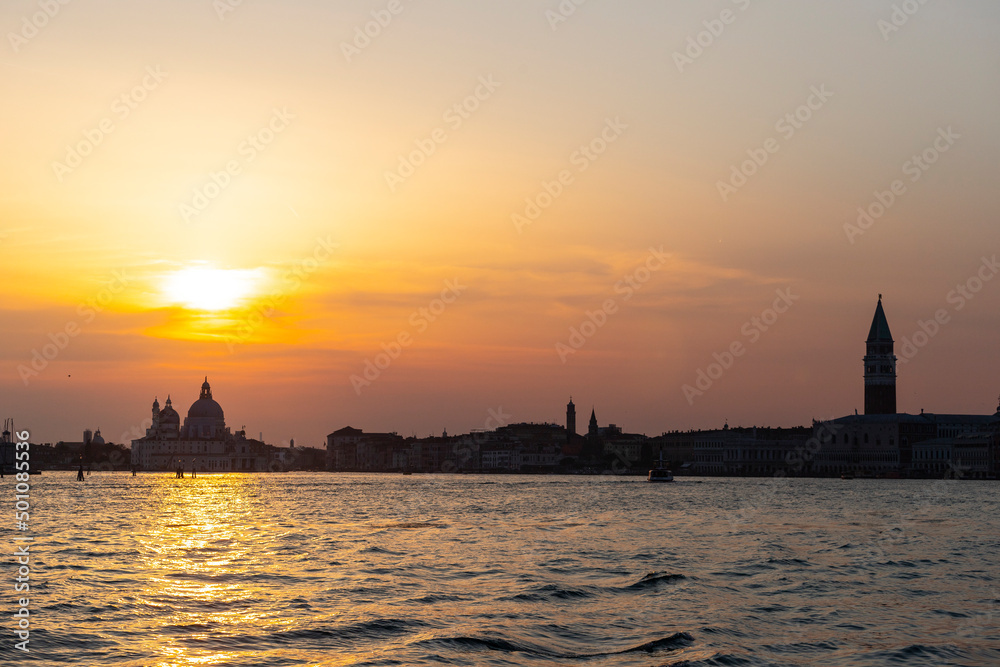 Venice at sunset, Italy