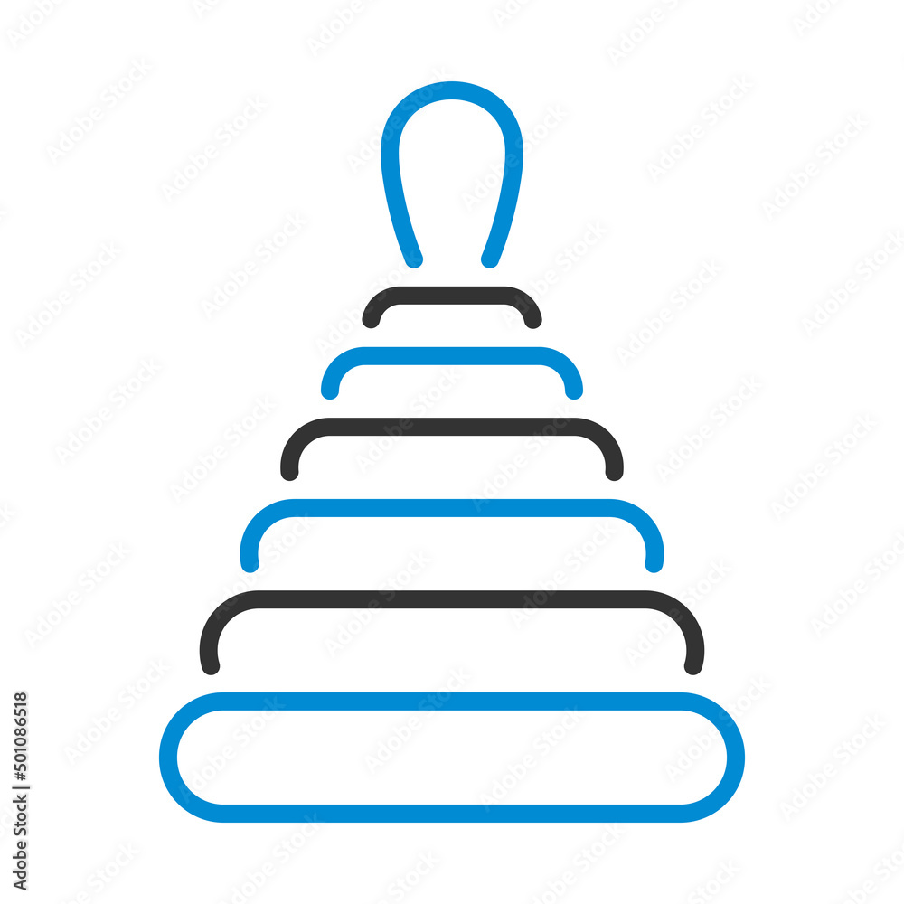 Obraz premium Pyramid Toy Icon