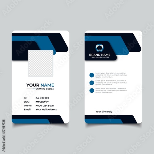 Modern and Clean Business id Card Template